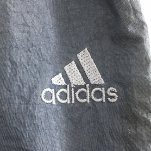 Adidas Vintage Y2K Blue Jogger Track Pants 3 Striped Womens Medium Ankle Zip - Picture 3 of 10